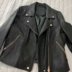 Blank NYC “leather” jacket with gold hardware XL